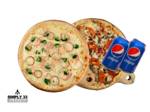 Simply Offers - 2 pizzas + 2 pepsis