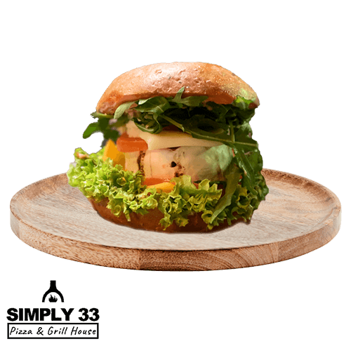 Simply 33 - Vegetarian Grilled Cheeseburger
