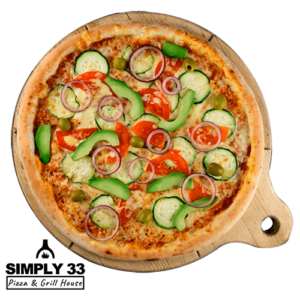 Simply 33 - Vegetarian red pizza