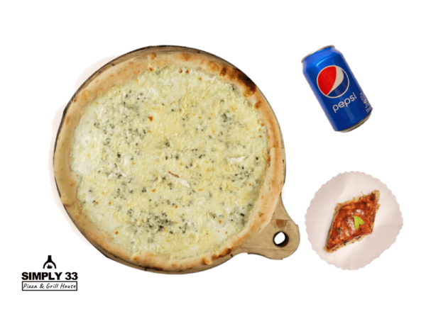 Combo Menu (Quattro Formaggi Pizza, Honey Baklava, Pepsi 0,33L)